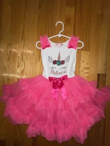 Popatu Kleid Einhorn Tutu Gr. 3-4 Jahre