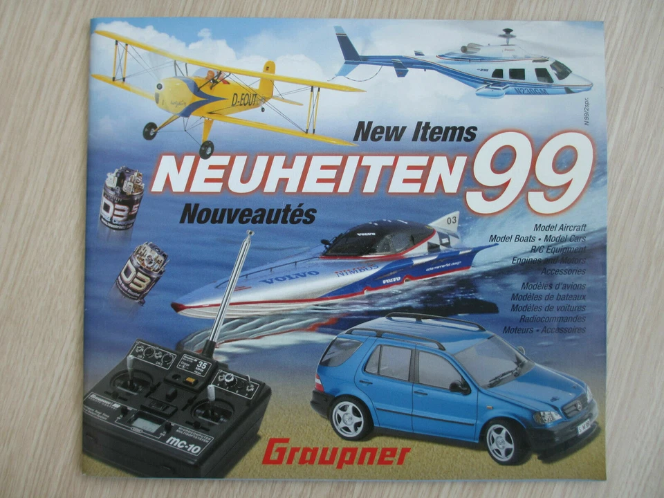 CATALOGUE NOUVEAUTES 1999 GRAUPNER MODELLING MODELISME MODELLBAU 115 pages - Photo 1/1