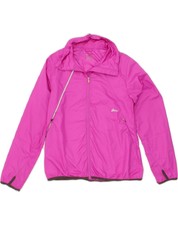 Asics Womens Rain Jacket Uk 16 Large Pink Polyester Ab04
