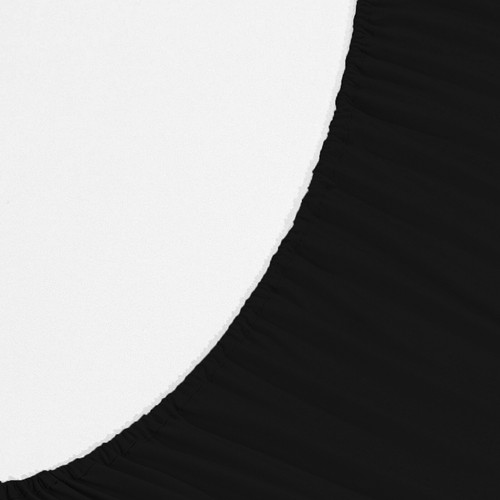 Juego de sábanas de 4 piezas de algodón egipcio marca profundidad de pared tamaño y TC negro liso - Imagen 3 de 12