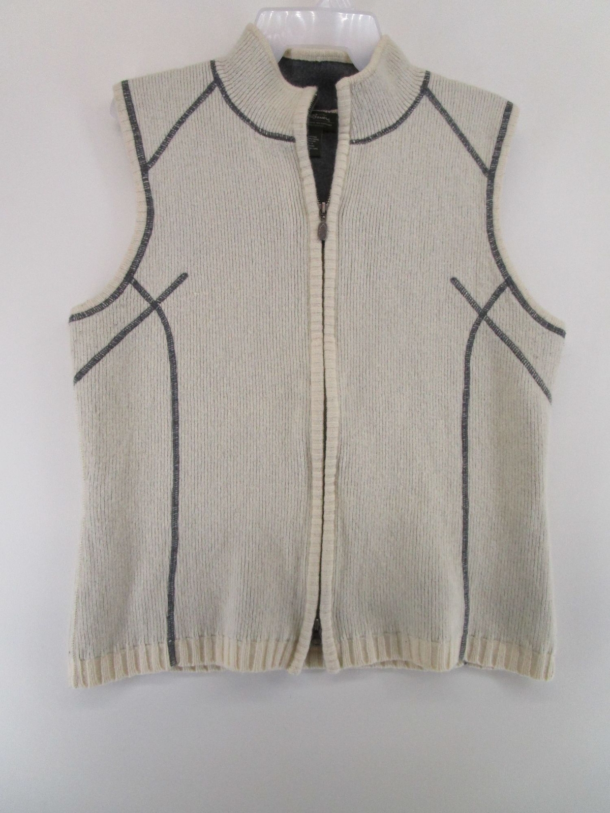 Eddie Bauer Mens L Full Zip Sweater 
