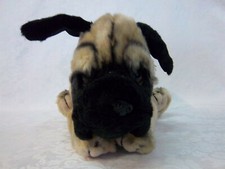 Animal Alley Tan  Black Puppy Dog 14" Plush Soft Toy Stuffed