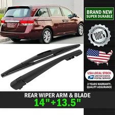 14"+13.5" Rear Windshield Back Wiper Arm & Blade Set OEM Replacement All Season