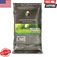 Earth Science 25 lb Fast‑Acting Granular Lime Soil pH Adjuster Gardening Amendme
