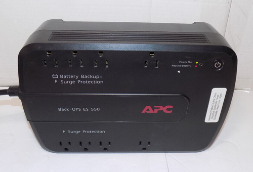 APC Back-UPS Model BE550G Battery Back Up Surge Protector 8-Outlet No Battery
