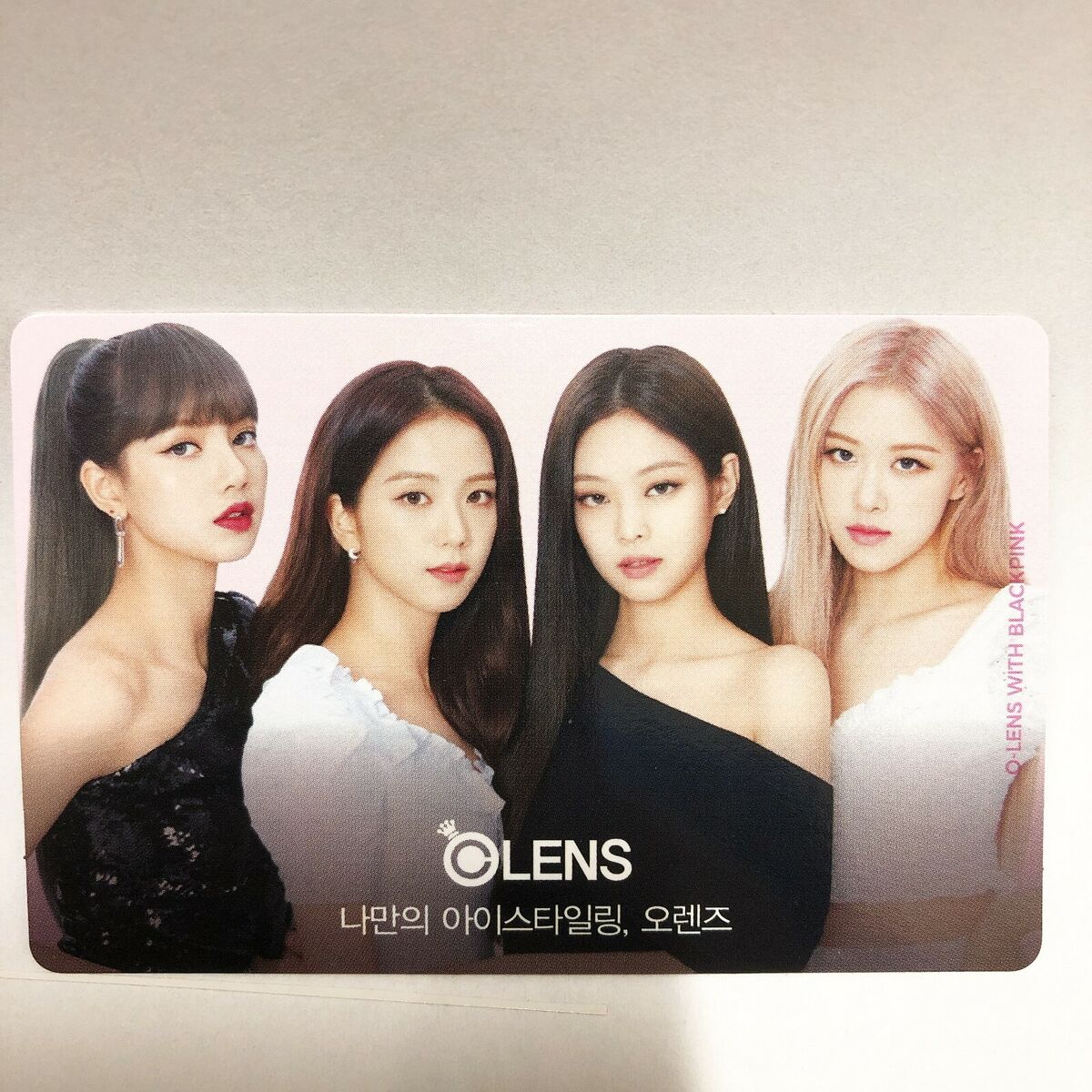 Blackpink Lisa Jennie Rose Jisoo Official Olens Photocard Blackpink Lisa Jennie Rose Jisoo Official Olens Photocard