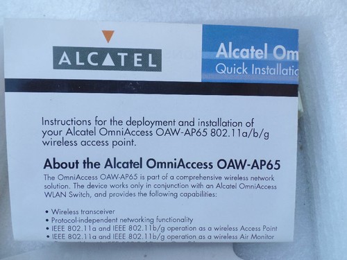 Alcatel OmniAccess OAW-AP65 WIRELESS ACCESS POINT a3 - Photo 4/9