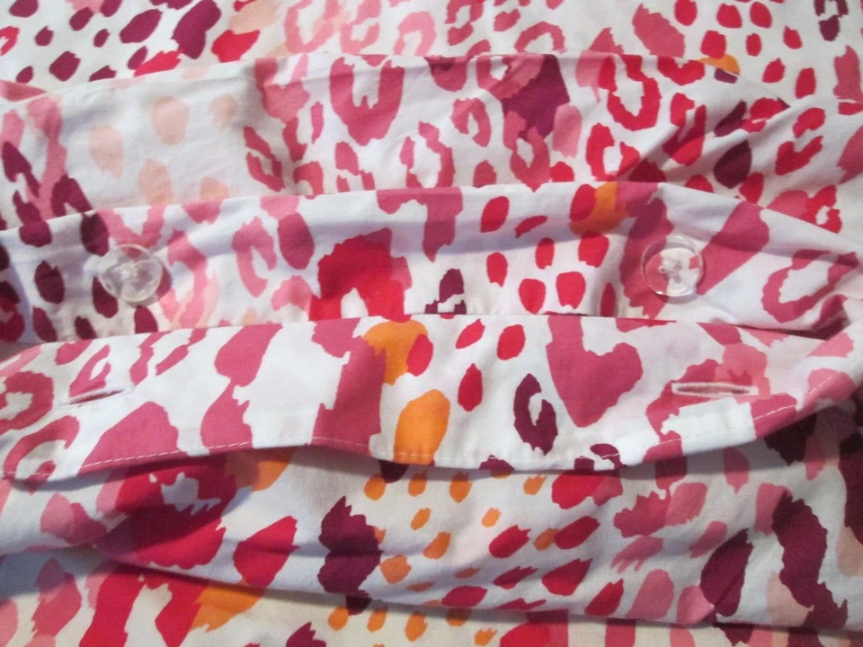 Funda nórdica POTTERY BARN Teen abstracto rosas completa reina.  100% algodón Foto 3 de 4