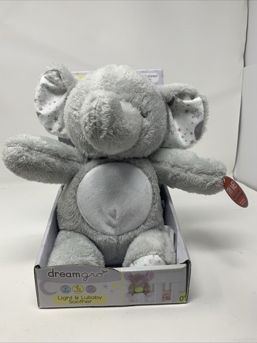 Dreamgro Light And Lullaby Soother - Gray Elephant | eBay