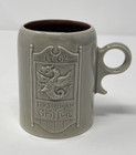 Shelburne Stoneware 1762 Sign of The Griffon Tavern Mug Pistol Grip Handle HTF