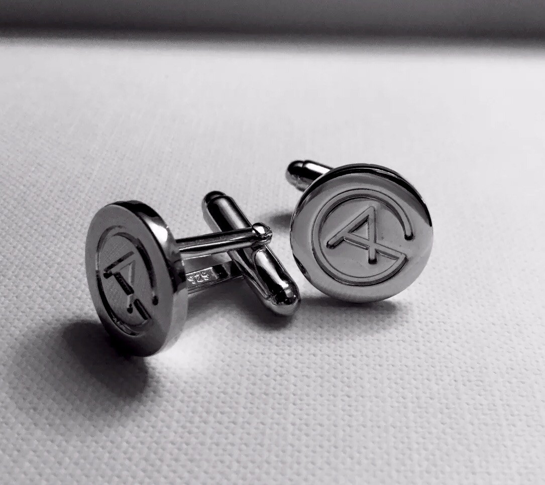 GIORGIO ARMANI 925 Sterling Silver Cufflinks | eBay
