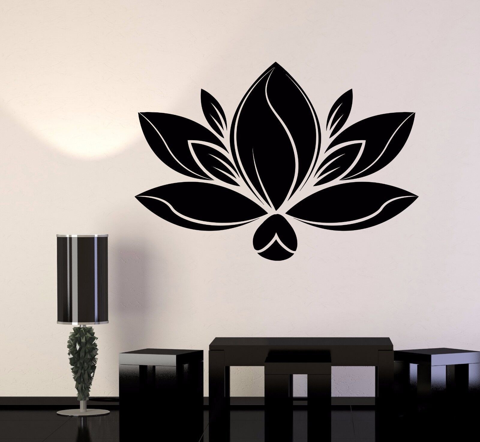 Vinyl Wall Decal Lotus Flower Meditation Yoga Spa Center Stickers ...
