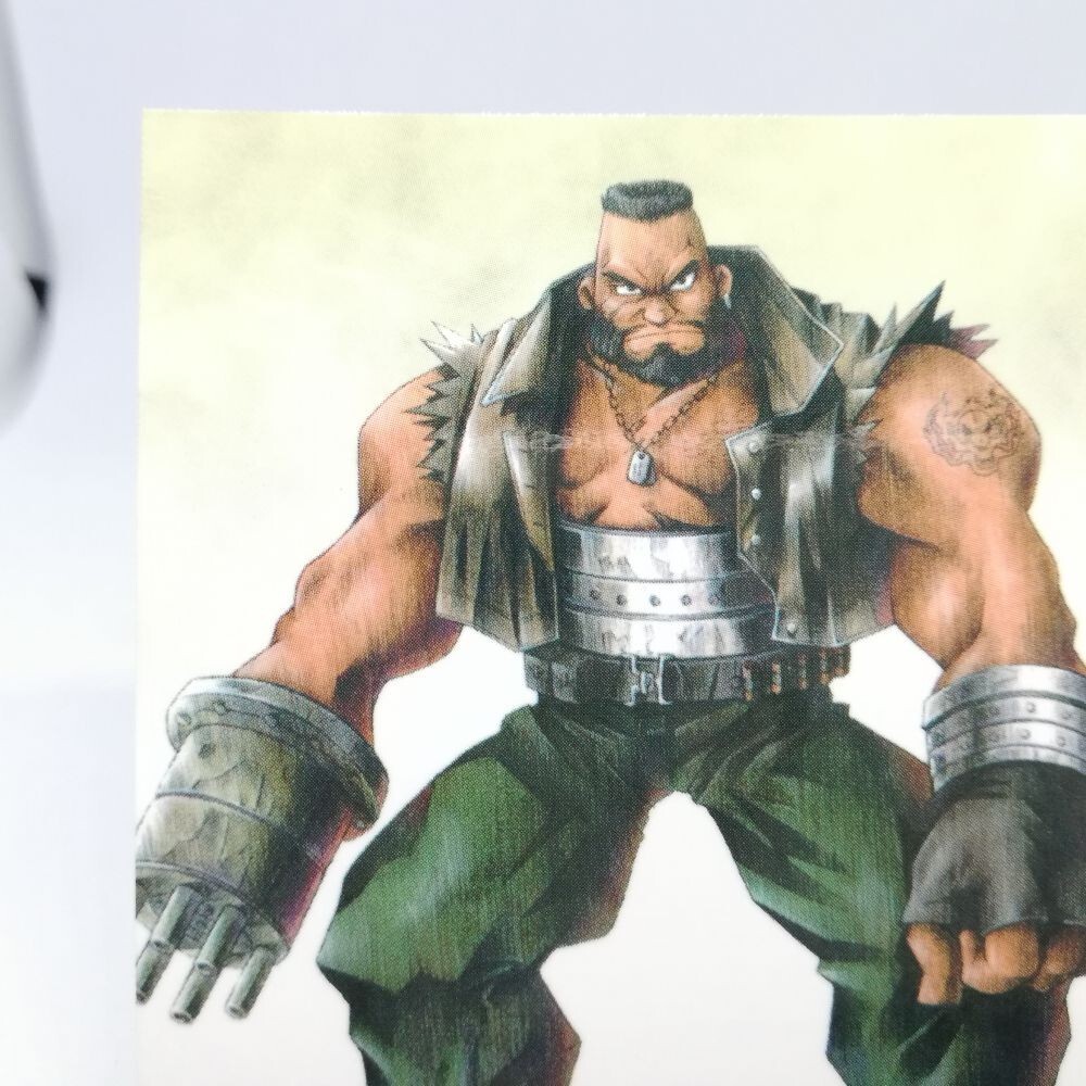 066 Barrett FinalfantasyⅦ Art Museum card JAPAN GAME square