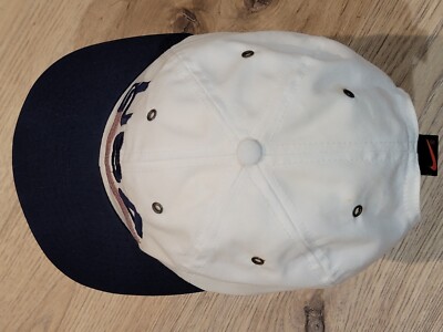 Vintage Nike Hat Cap Snapback White 90s Andre Agassi USA Olympic