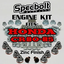 CR 80 85 Engine Rebuild Bolt Kit for Honda Specbolt OEM ZINC Factory CR80 CR85