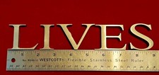 1.5" 3D Brushed Stainless Steel Letters - Industrial Salvage - Wedding/Home Deco