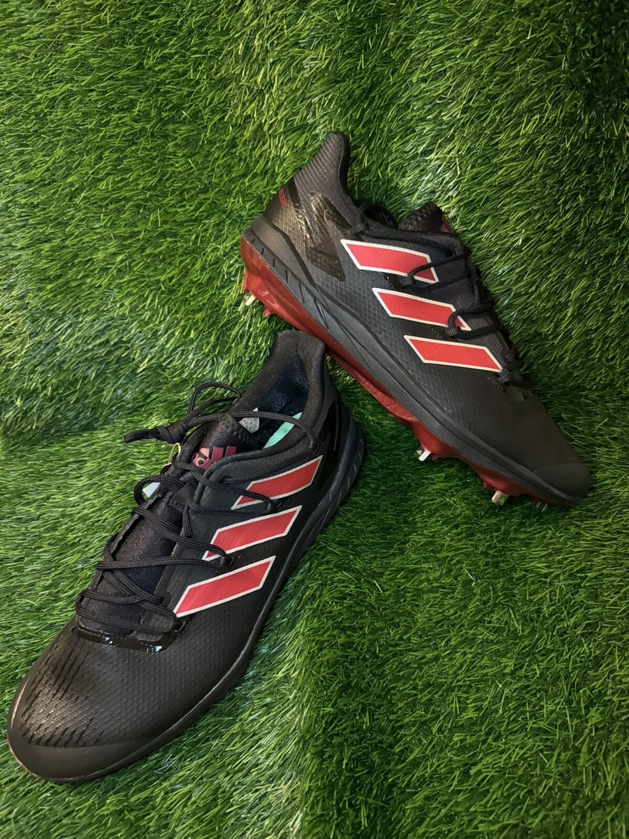 adidas アフターバーナー8 Adidas H00976 Adizero Afterburner 8 Black Red Metal Baseball