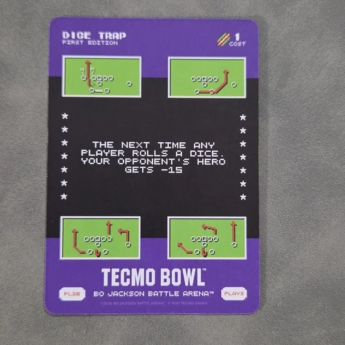 2026 Bo Jackson Battle Arena Tecmo Bowl- PLAYS PL26 Dice Trap SP