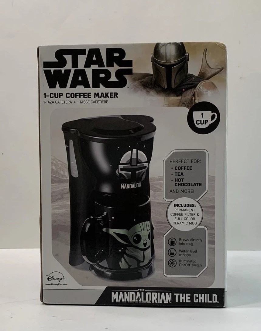 Grogu Cup Single Brew New In Box Black Disney