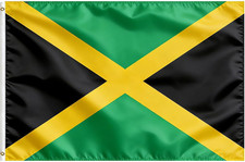 Jamaica Flag, Flag of Jamaica 3X5 Ft - Polyester Lightweight Flags with 2 Brass