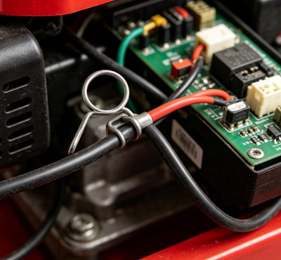 4 Stück weiße Motorhalteschellen R8 RR Motormodellen