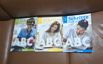 Hueber Schritte plus Alpha Neu 1/2/3 Kursbuch Deutsch A1/A2 Anja Böttinger