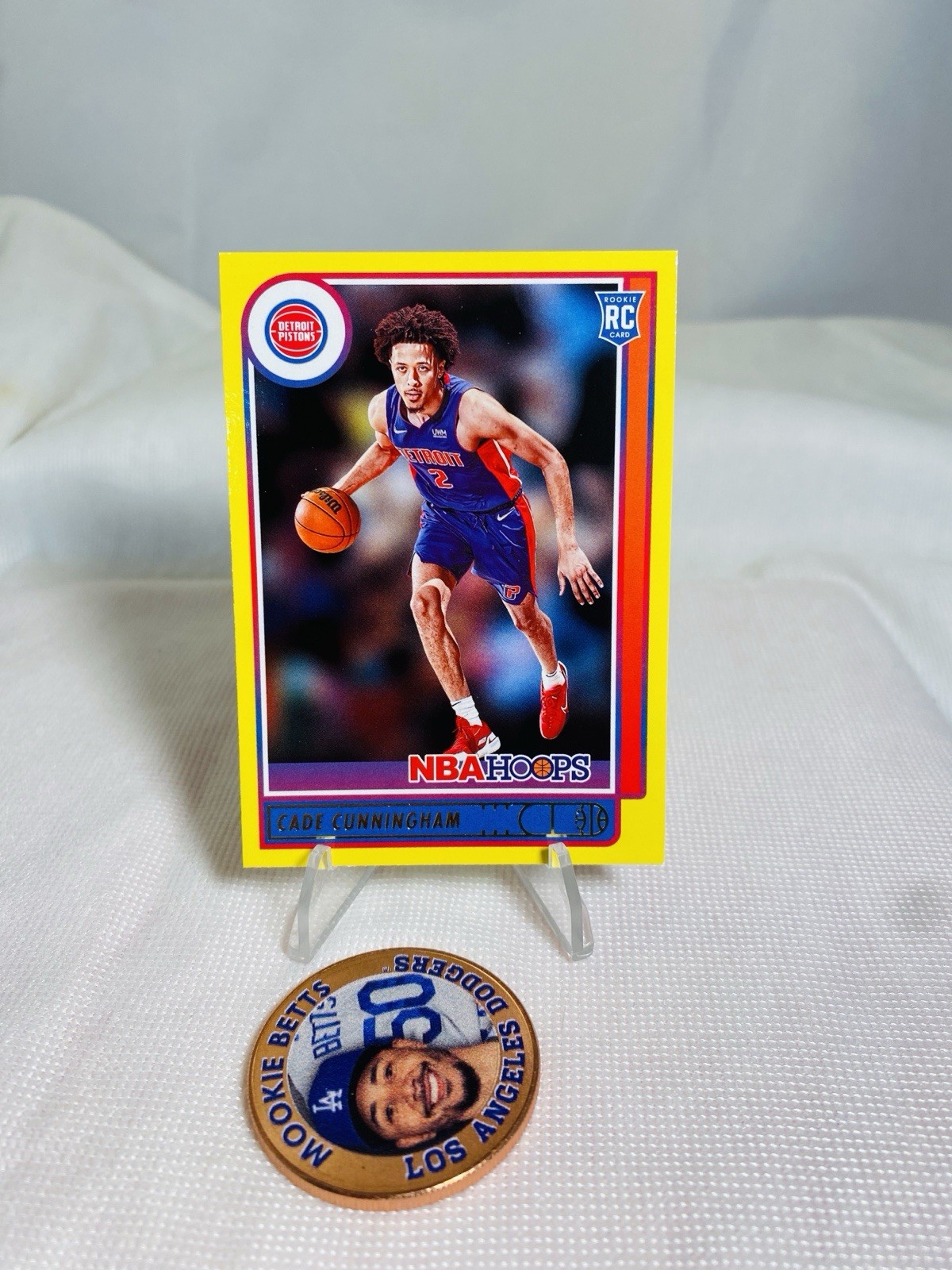 2021-22 NBA Hoops Yellow Parallel Cade Cunningham RC #201 Pistons