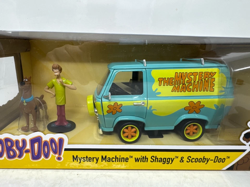 Máquina misteriosa Jada Scooby-Doo con figuras peludas y Scooby-Doo diecast 1:24 Foto 4 de 4