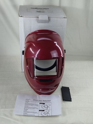 Sellstrom 41370 Galaxy Welding Helmet 90 X 110 Mm, Red W/Ratchet Headgear