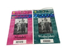 2001 Masters Practice Round Tickets Monday Wednesday Tiger Woods