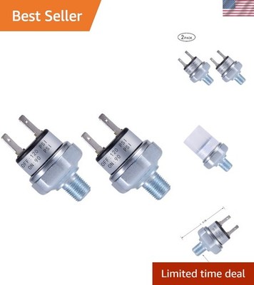 Easy Connect Air Pressure Switch: 90-120 PSI Range,  Rated for Tough Use
