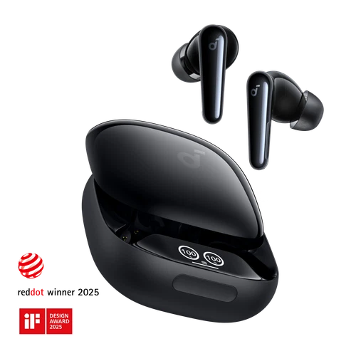 Soundcore Anker Liberty 4 Pro Noise Cancelling Earbuds | Glossy Black Open Box video thumbnail