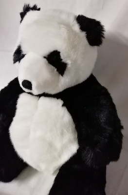 Harrods - Schwarz-weißer Panda, Plüsch 14 Zoll sitzend mit 1993 zu Fuß.