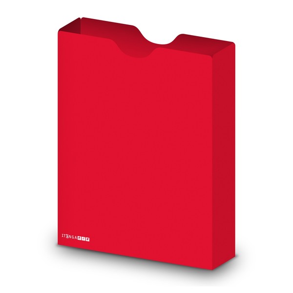 Itenga Heftbox A4 Hochformat Aus Pp Kunststoff Stabile Schulheftbox Rot MäDchen-image