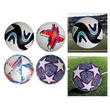 Fußball, Größe 5, PU-Leder, Sportball, nahtlose Nähte, Trainingsball