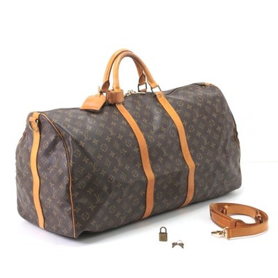 LOUIS VUITTON Monogram Keepall Bandoulière 60 Boston Bag M41412 W60 x H33 x D26