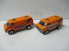 Matchbox Lesney Superfast 2X SF68 Chevy Van- two stripe versions, loose