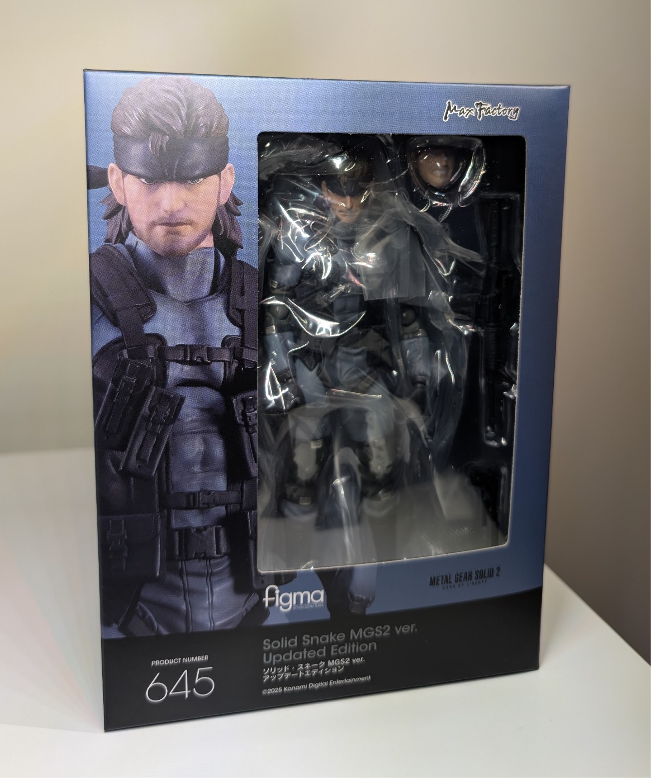 Metal Gear Solid 2 figma No.645 Solid Snake (MGS2 Ver. Updated Edition) UK Stock
