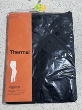 Ladies Thermal Leggings From Primark Size 12-14 Brushed Inside, Side Seam Free