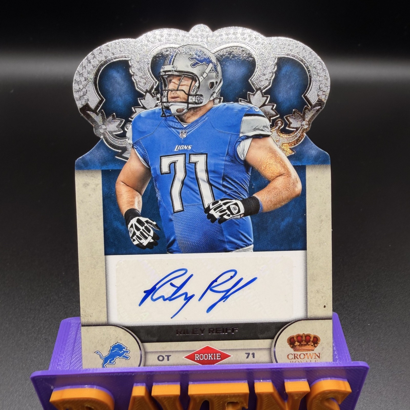 2012 Panini Crown Royale - Rookie Signatures Riley Reiff #79 /245 (AU, RC)