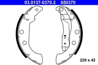 Bremsbackensatz Ate 03.0137-0370.2 FüR Peugeot N3 306 7E 7C N5 Xsara 7A N2 7B 7D