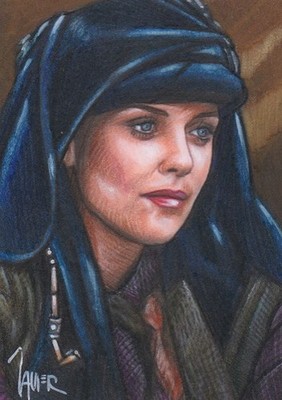 Stargate Sg-1 SAMANTHA CARTER Amanda Tapping Sketch Card PRINT Open Edition
