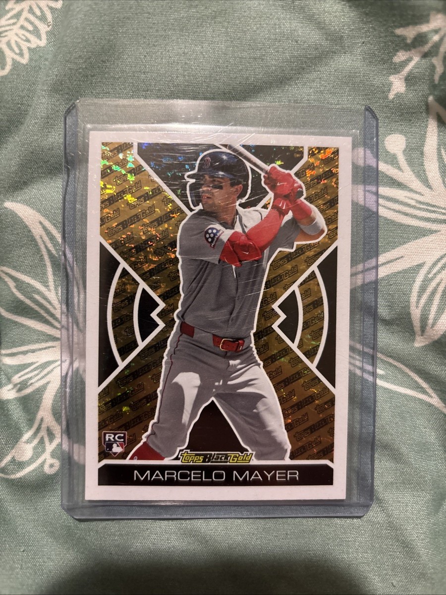 MARCELO MAYER RC レッドソックス 13/25 サイン 2025 Topps Update #BG-13 Marcelo Mayer TOPPS BLACK GOLD RC