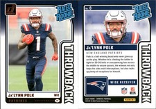 Jalynn Polk Rookie Lot of 8 Football Cards New England Patriots NFL-26135
