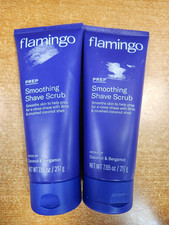 2 Pack: flamingo PREP Smoothing Shave Scrub, 7.65 oz ea E3B