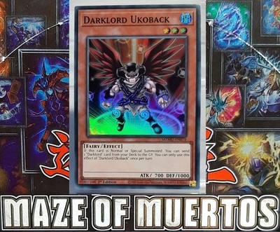 Darklord Ukoback - Super Rare/Fairy Effekt - MZMU-EN076 - Maze of Muertos -EN/NM