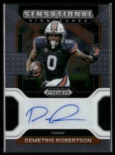2023 Panini Chronicles Draft Picks #SS-DRO Demetris Robertson 2022 Prizm Auto