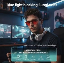 Blue Light Blocking Glasses Amber Gaming Protect Eyes Women Men Computer Screen