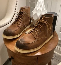 Eastland Wedge Lumber Up 13 Peanut Leather Laces Classic Moc Toe Worn 1 Time