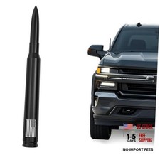 American Flag Car Bullet Antenna For Gm Chevy Silverado Gmc 7 Matte Black